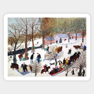 grandma moses Sticker